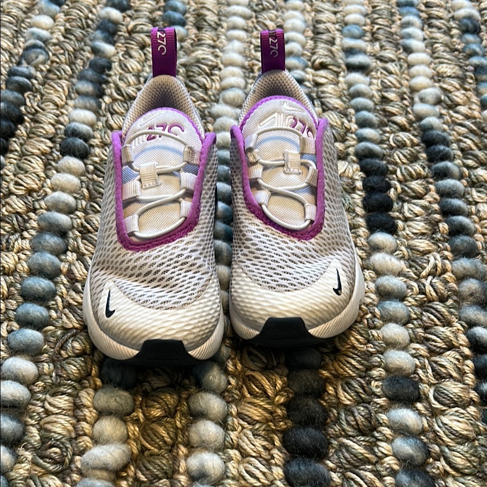 Nike Kids air max 270 Shoes - White and Purple